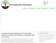 Tablet Screenshot of learningtreepreschool-york.com